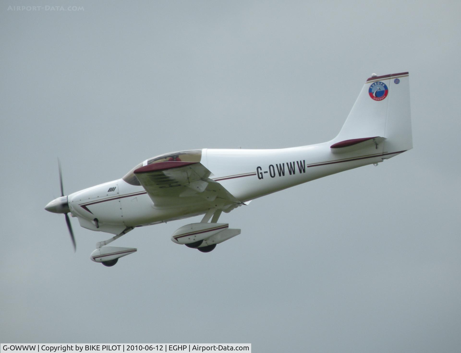 G-OWWW, 2003 Europa Tri-Gear C/N PFA 247-12683, FINALS FOR RWY 03
