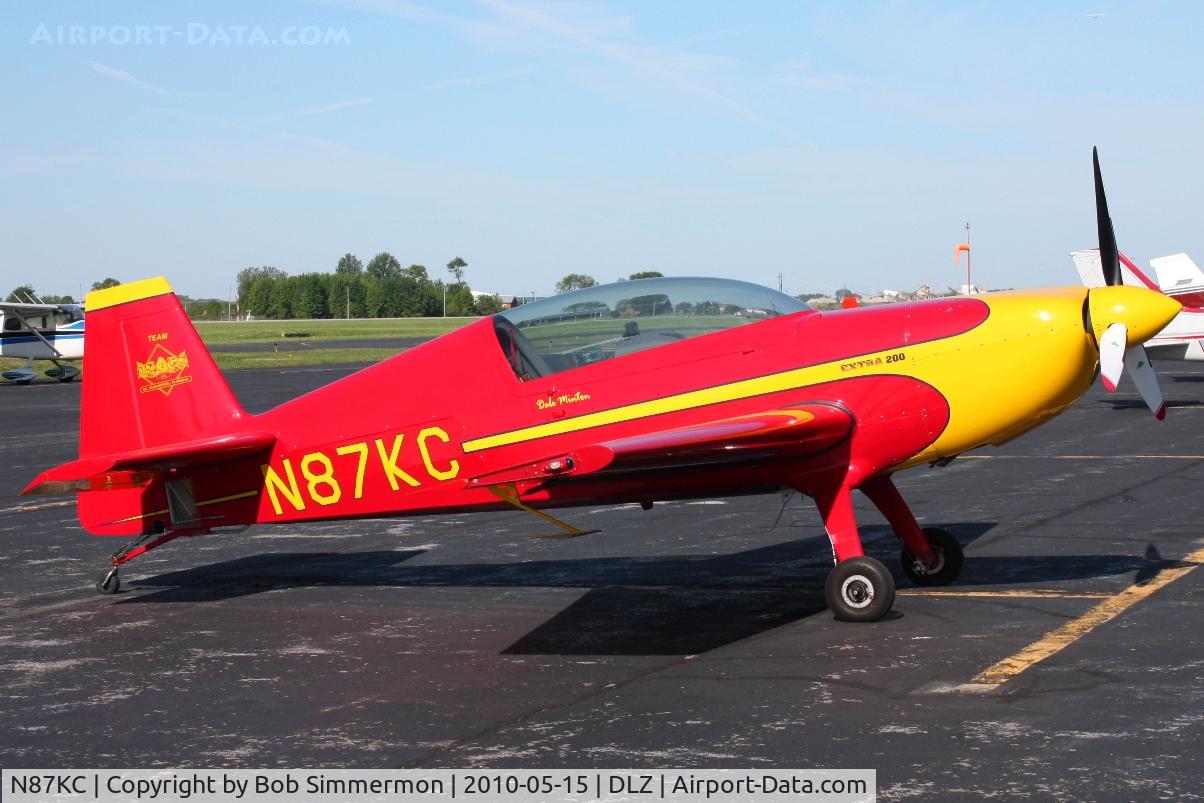 N87KC, 1985 Extra EA-300/200 C/N 006, On the ramp at Delaware, Ohio during the EAA fly-in breakfast.