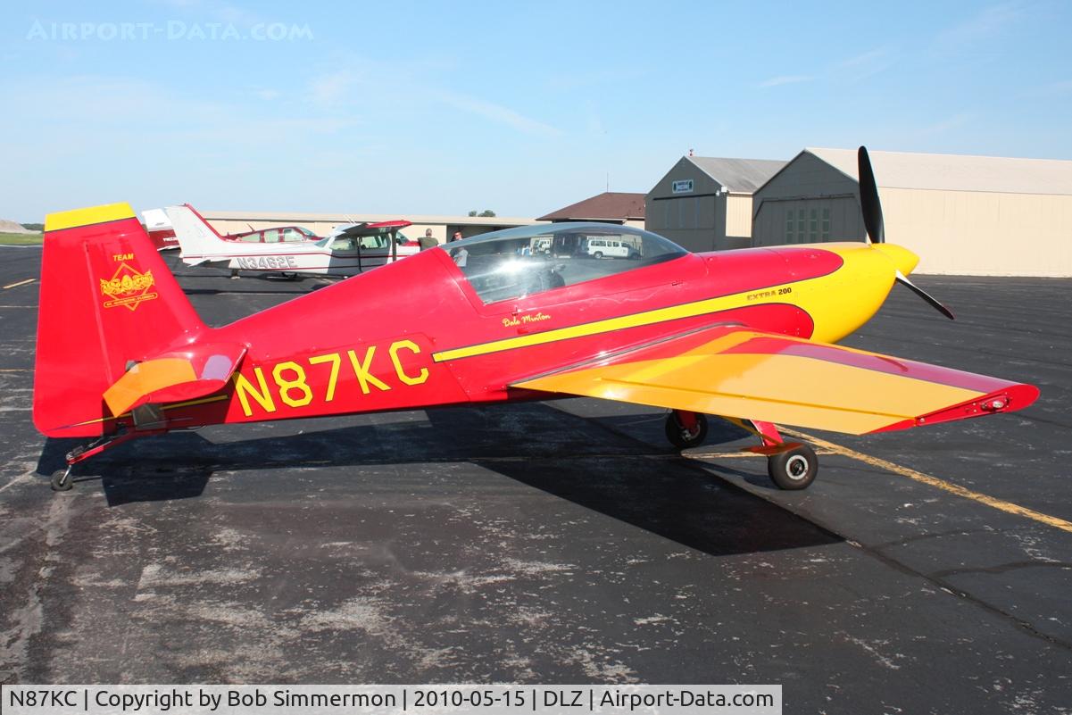 N87KC, 1985 Extra EA-300/200 C/N 006, On the ramp at Delaware, Ohio during the EAA fly-in breakfast.