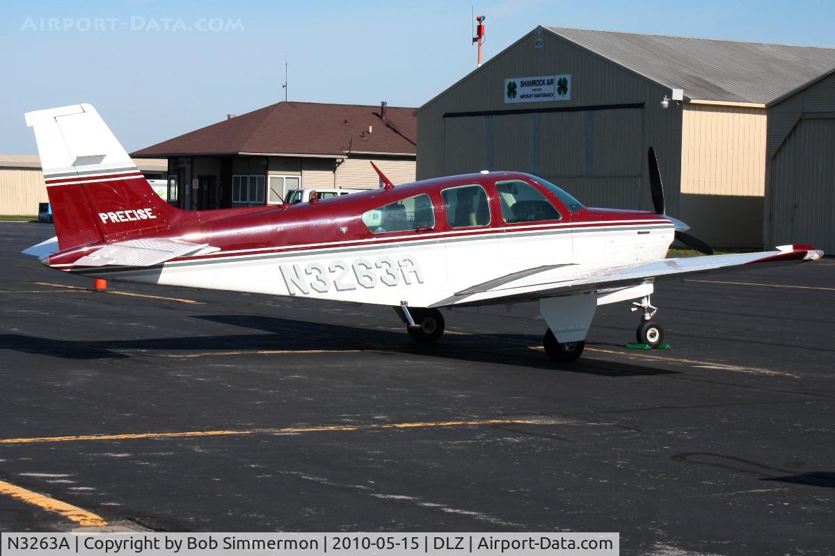 N3263A, 1981 Beech F33A Bonanza C/N CE-960, On the ramp at Delaware, Ohio during the EAA fly-in breakfast.