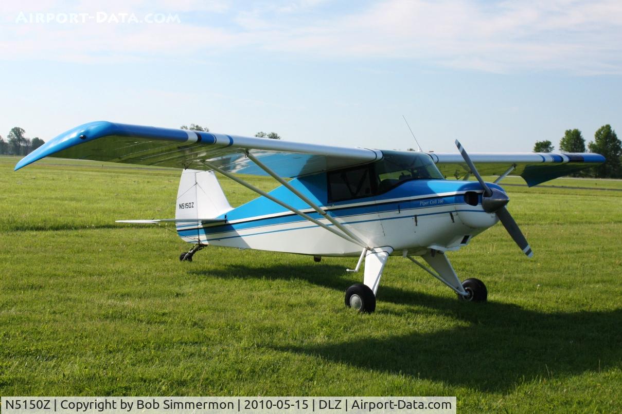 N5150Z, 1961 Piper PA-22-108 Colt C/N 22-8800, Parked in the grass at Delaware, Ohio during the EAA fly-in breakfast.