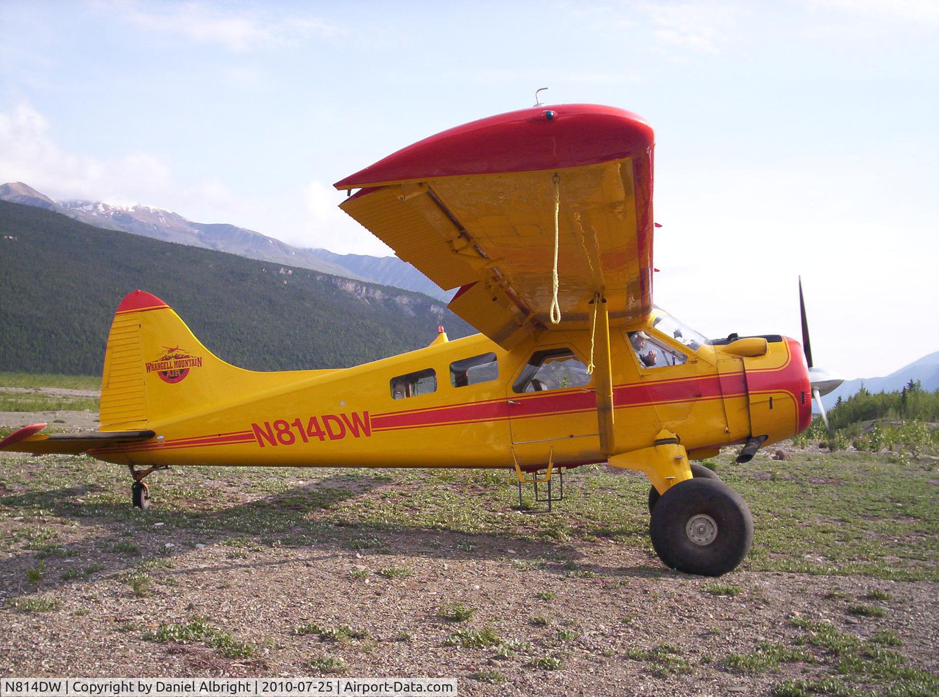 N814DW, 1949 De Havilland Canada DHC-2 C/N 34, taken at Nizina Glacier airstrip, E of McCarthy, AK.