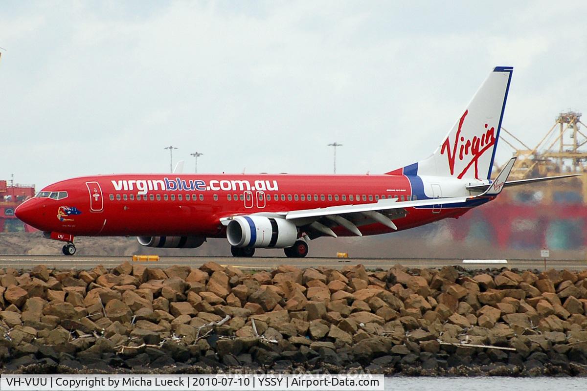 VH-VUU, 2010 Boeing 737-8FE C/N 36609, At Sydney
