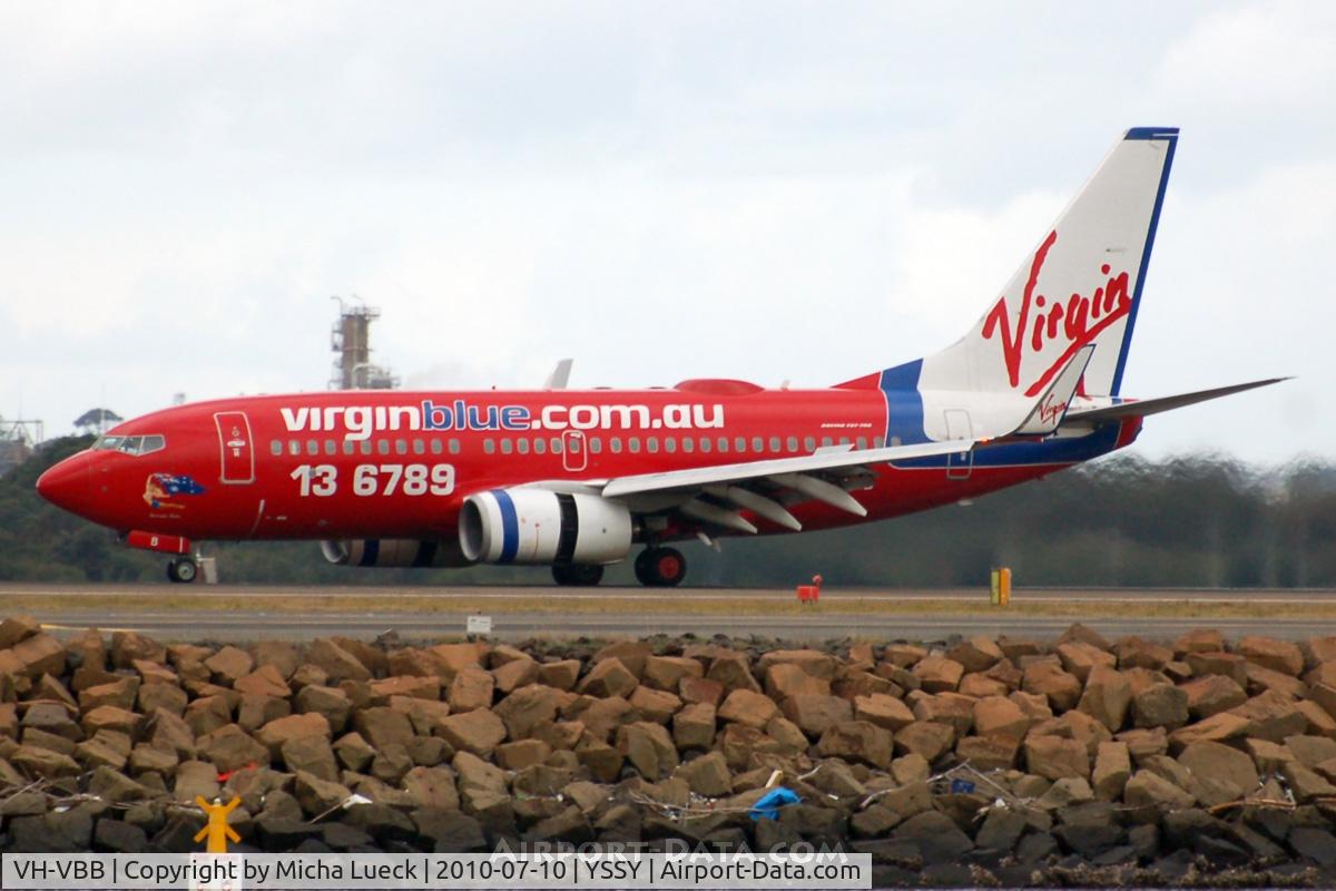 VH-VBB, 2001 Boeing 737-7Q8 C/N 28240, At Sydney
