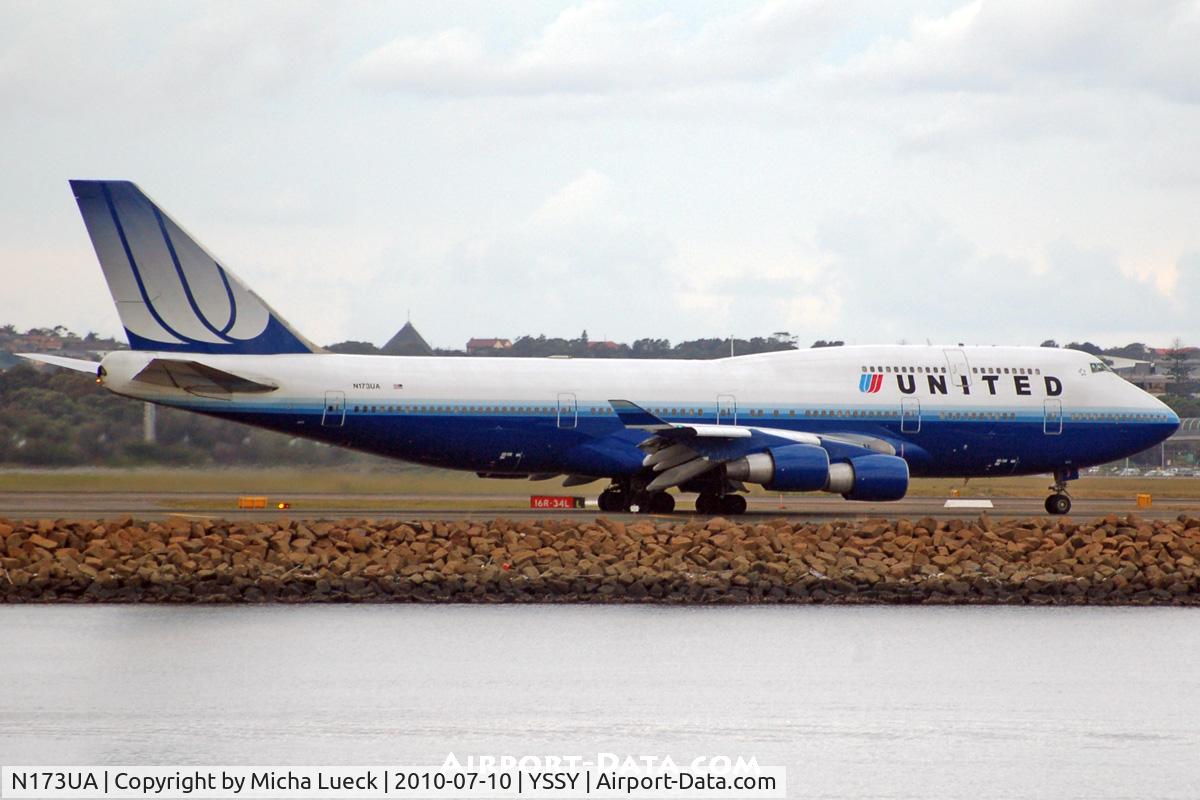 N173UA, 1989 Boeing 747-422 C/N 24380, At Sydney