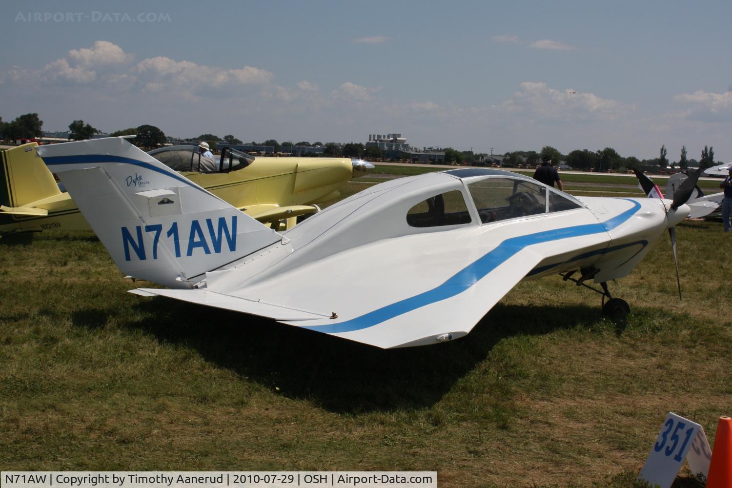 N71AW, 2010 Dyke JD-2 Delta C/N 1123, DYKE DELTA JD-2, c/n: 1123