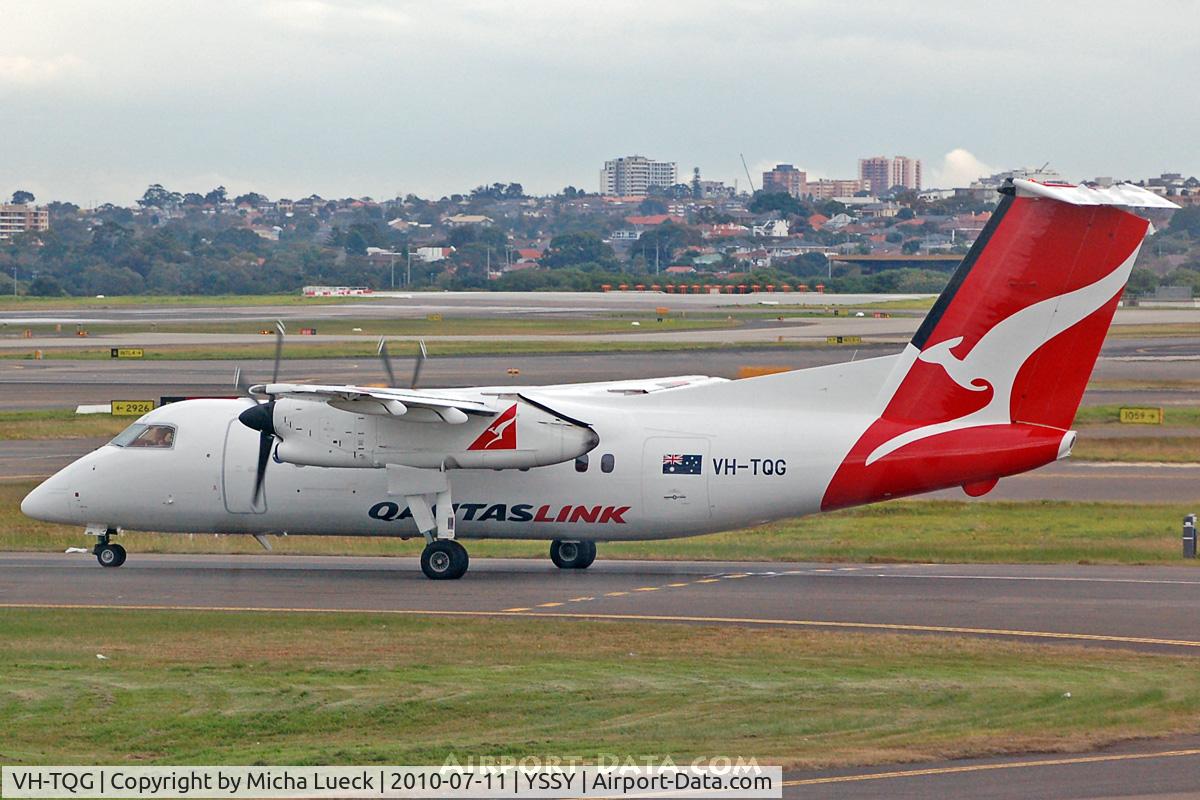 VH-TQG, 1996 De Havilland Canada DHC-8-201 Dash 8 C/N 430, At Sydney