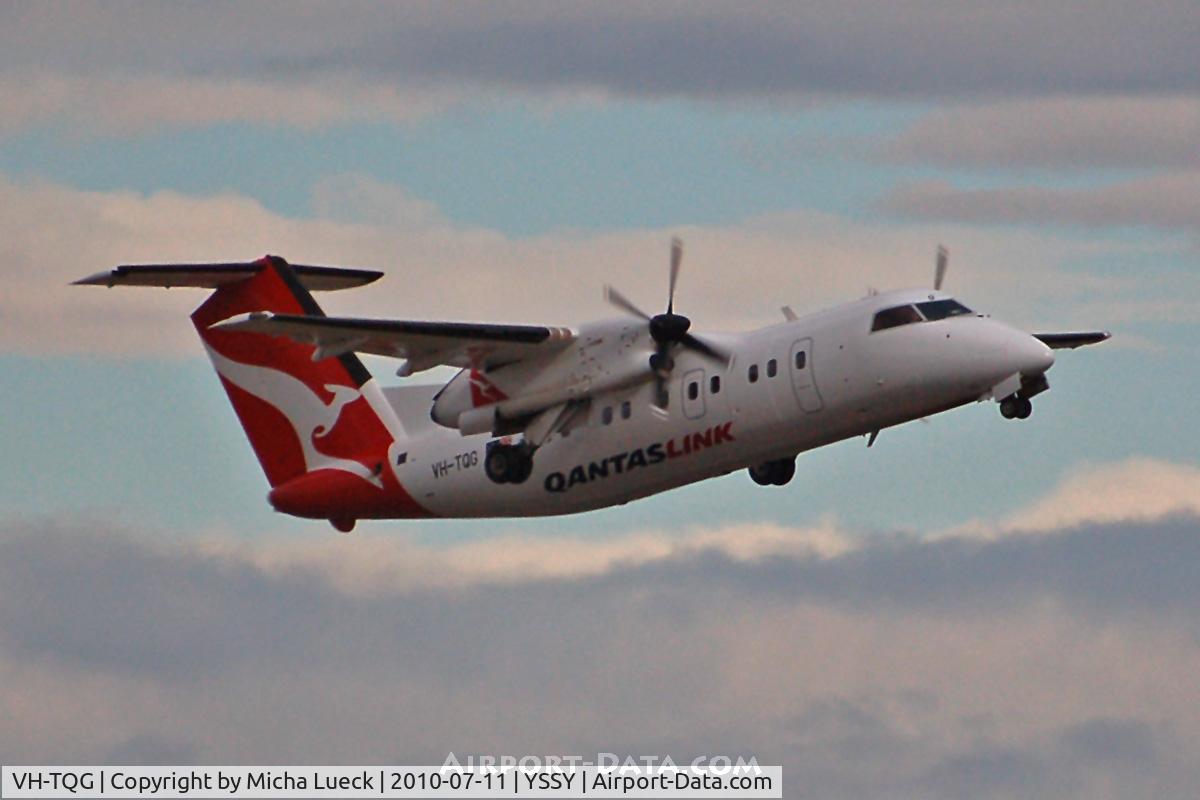 VH-TQG, 1996 De Havilland Canada DHC-8-201 Dash 8 C/N 430, At Sydney