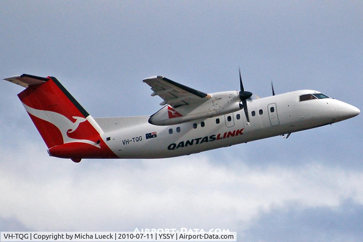 VH-TQG, 1996 De Havilland Canada DHC-8-201 Dash 8 C/N 430, At Sydney
