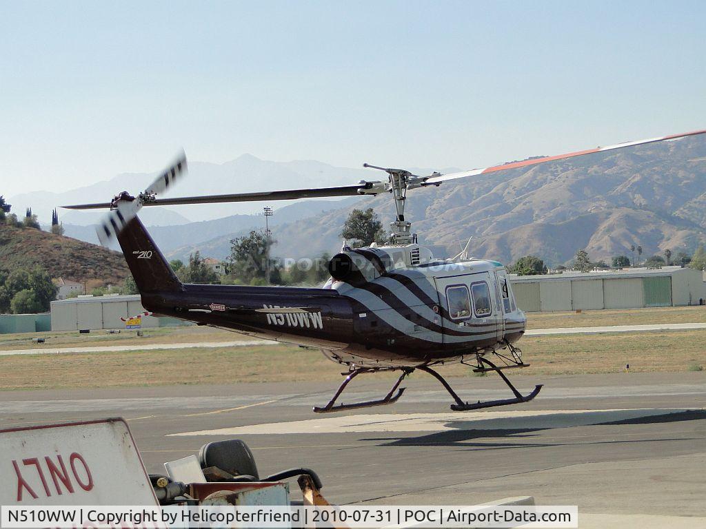 N510WW, 2008 Bell 210 C/N 21003, Lift off from helipad