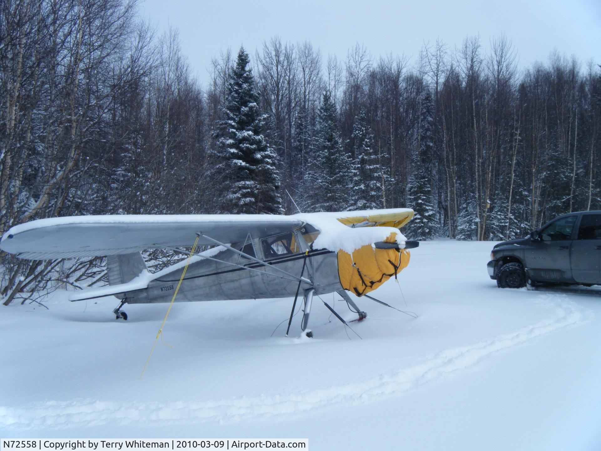 N72558, 1946 Cessna 140 C/N 9728, Upper Prince William Sound Alaska
