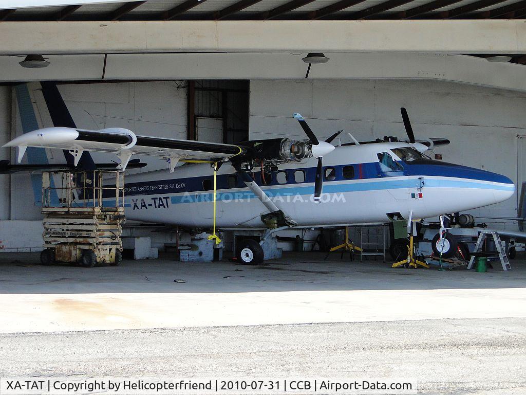 XA-TAT, 1969 De Havilland Canada DHC-6-300 Twin Otter C/N 237, Still being worked on at Foothill Sales & Service.