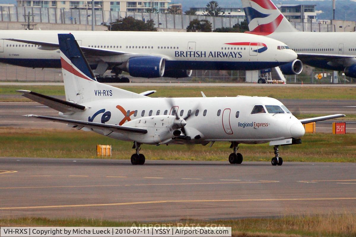 VH-RXS, 1992 Saab 340B C/N 340B-285, At Sydney