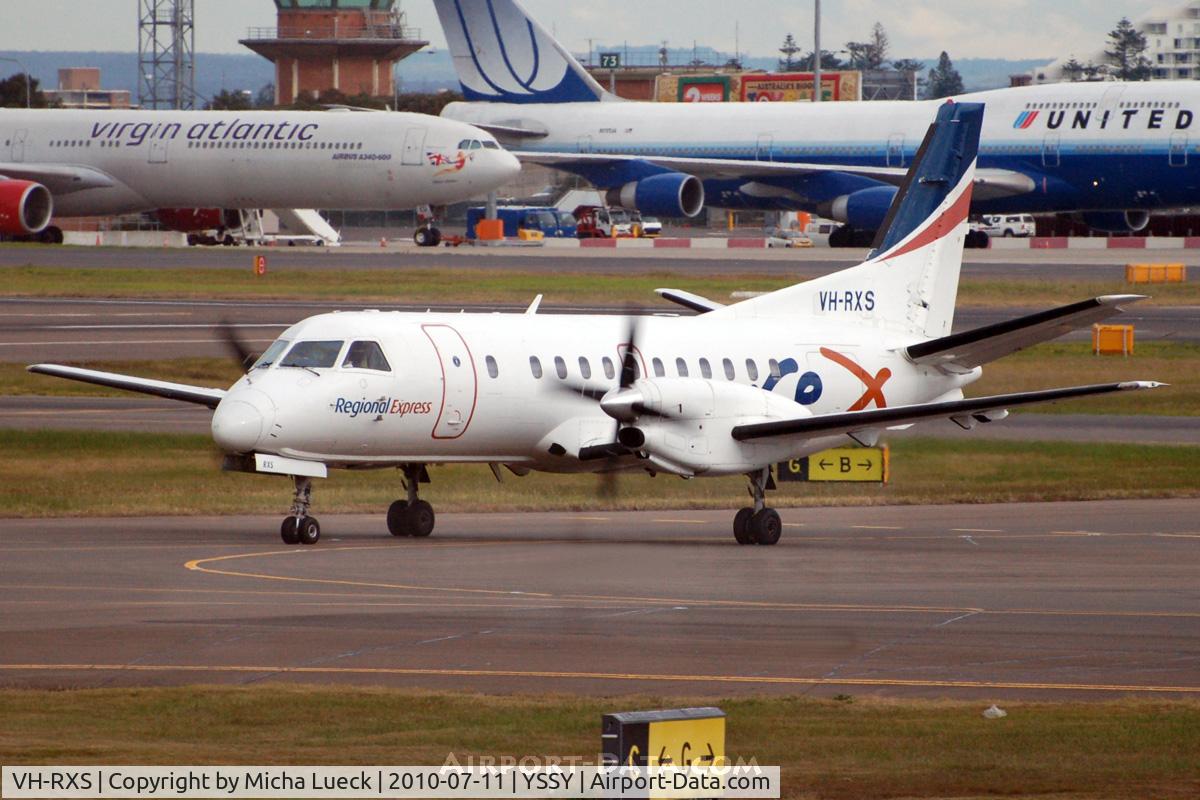 VH-RXS, 1992 Saab 340B C/N 340B-285, At Sydney