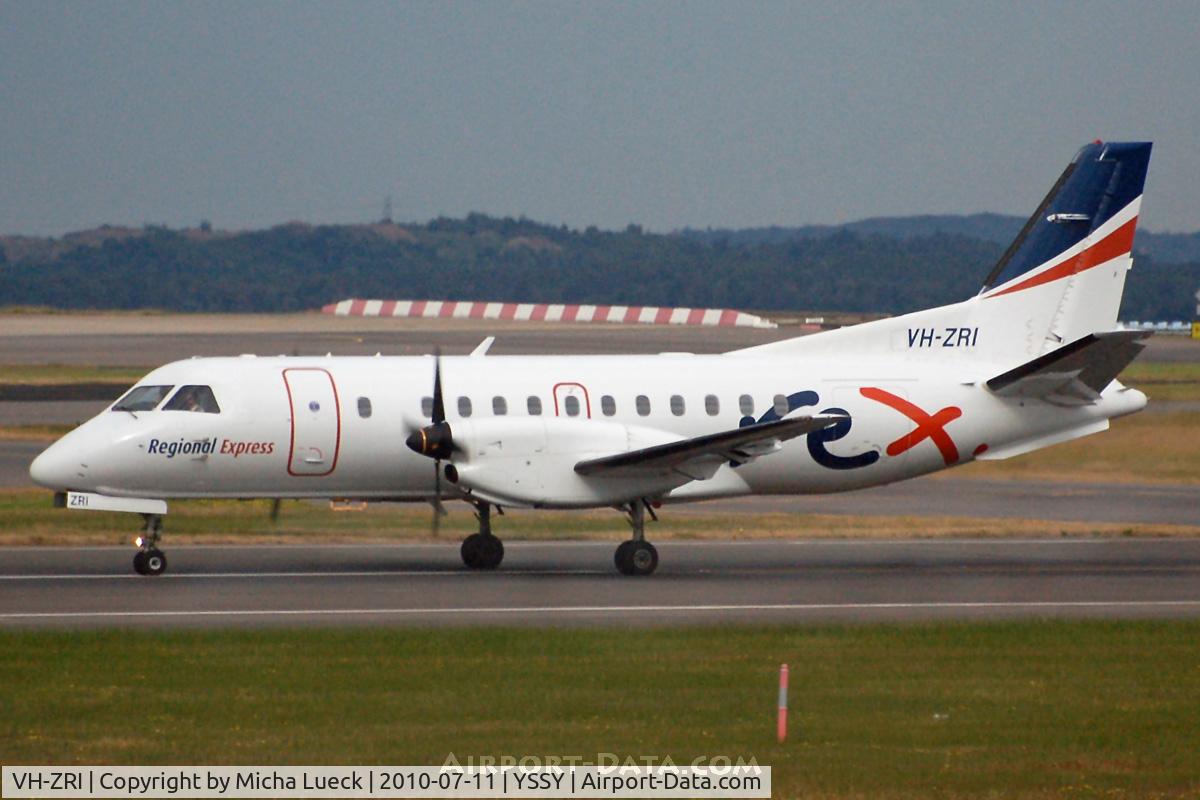 VH-ZRI, 1996 Saab 340B C/N 340B-394, At Sydney