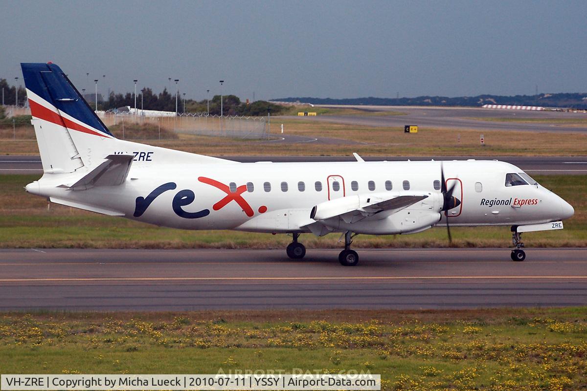 VH-ZRE, Saab 340B C/N 340B-391, At Sydney
