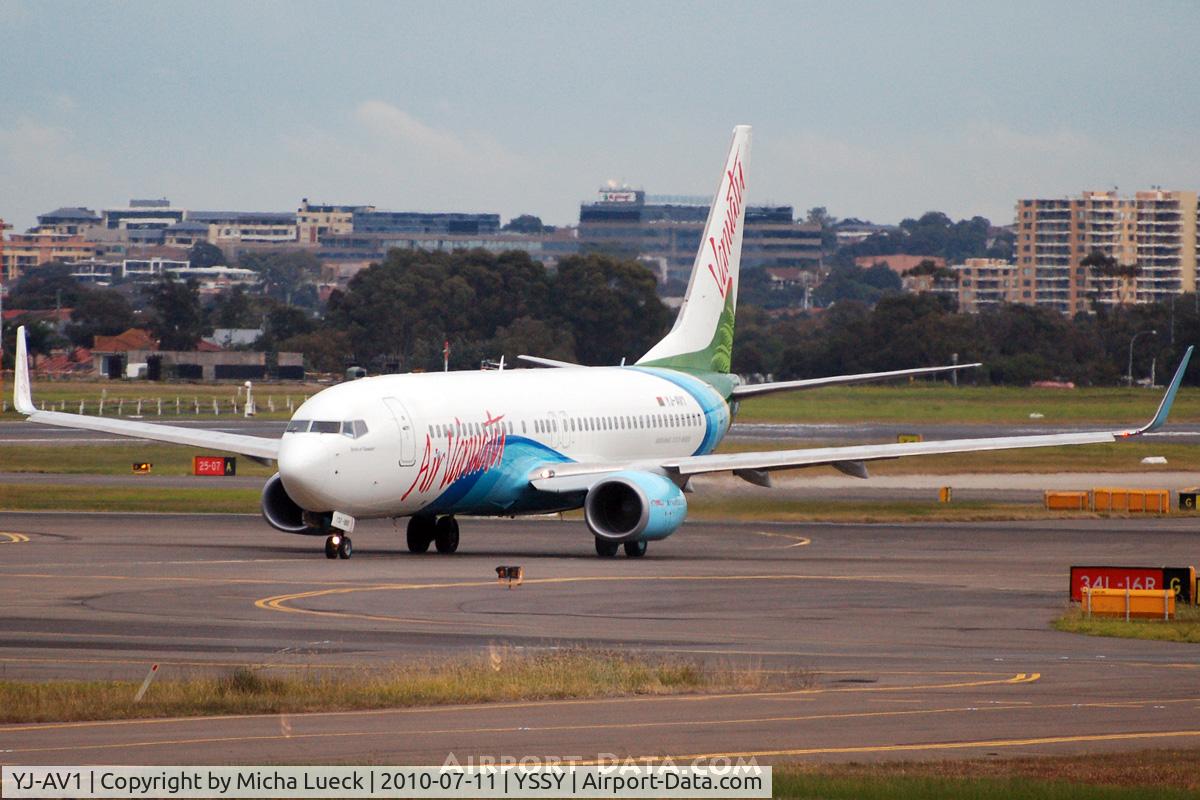 YJ-AV1, 2007 Boeing 737-8Q8 C/N 30734, At Sydney