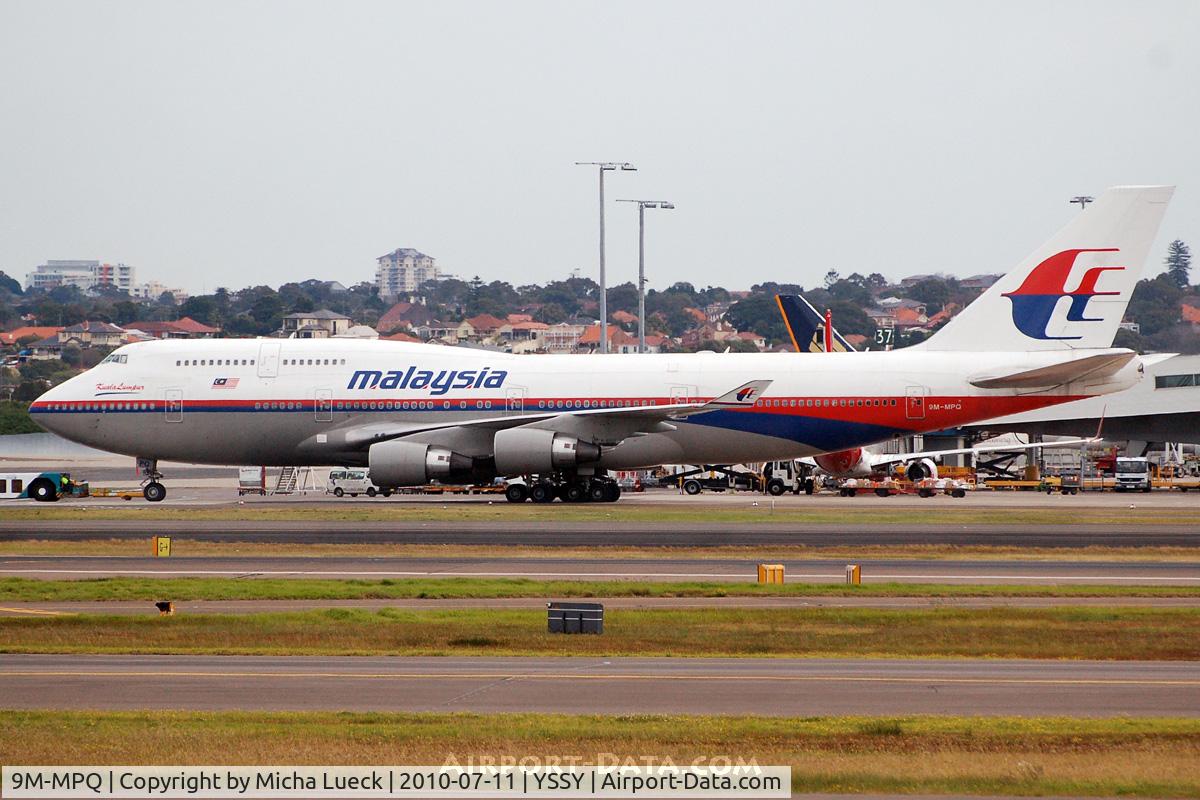 9M-MPQ, 2002 Boeing 747-4H6 C/N 29901, At Sydney