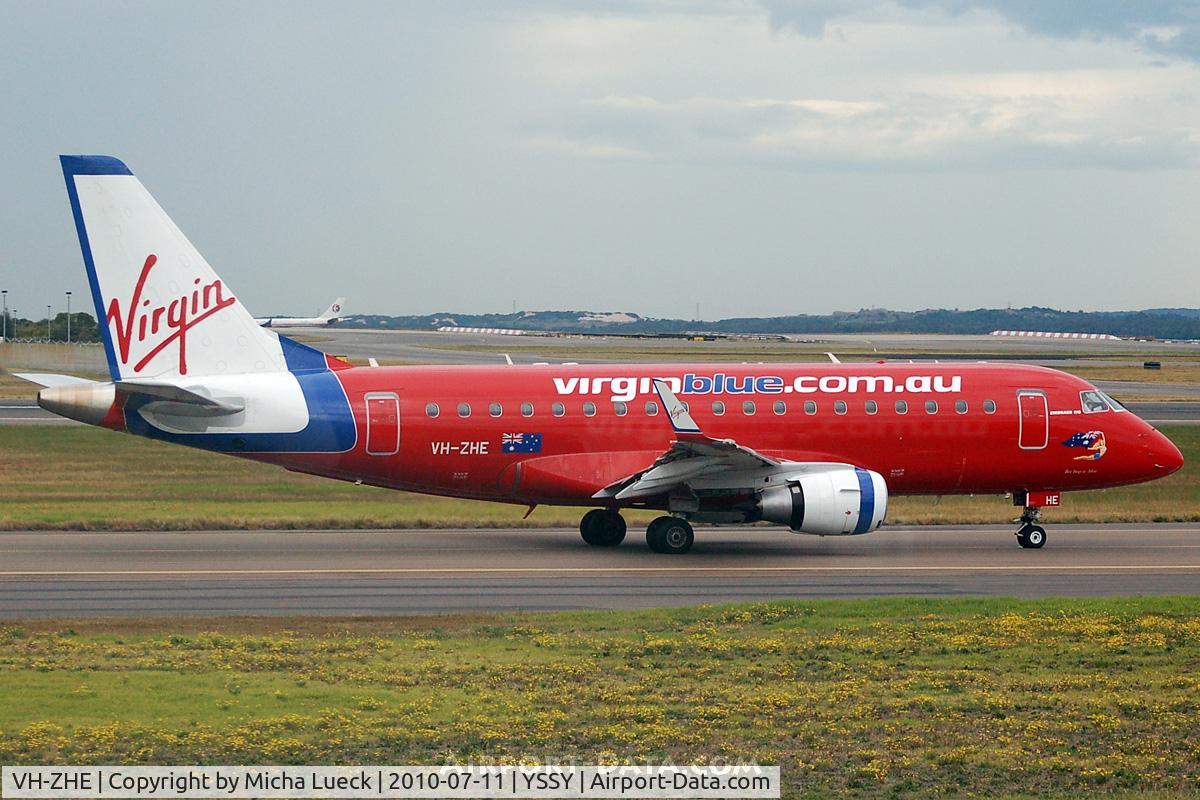 VH-ZHE, 2008 Embraer 170LR (ERJ-170-100LR) C/N 17000247, At Sydney