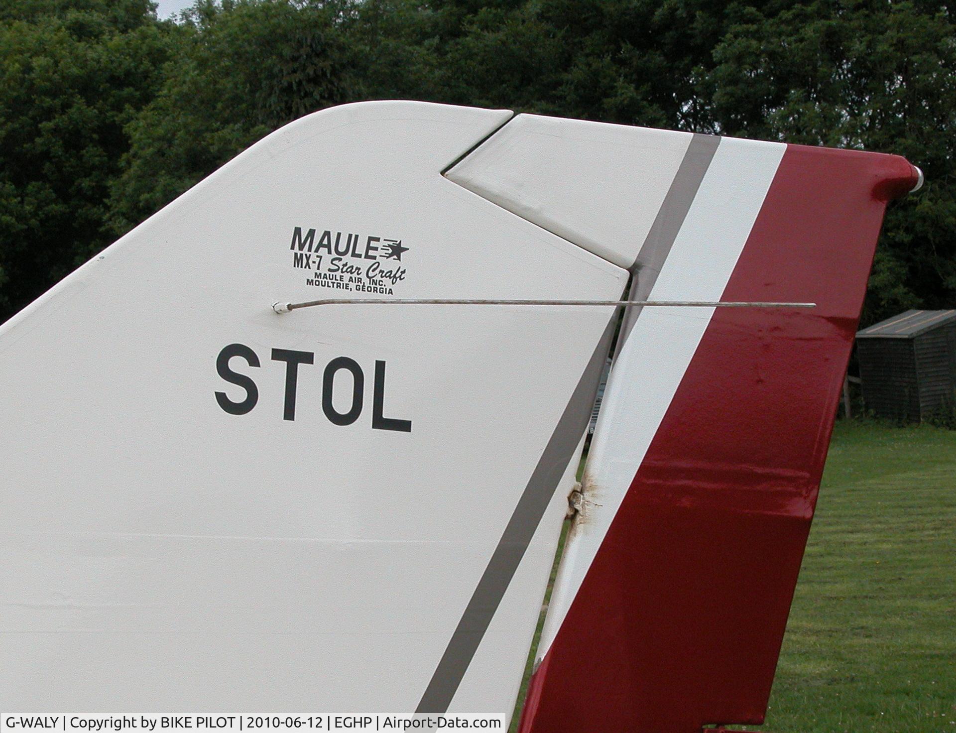 G-WALY, 1986 Maule MX-7-180 Star Rocket C/N 11028C, VISITING MAULE