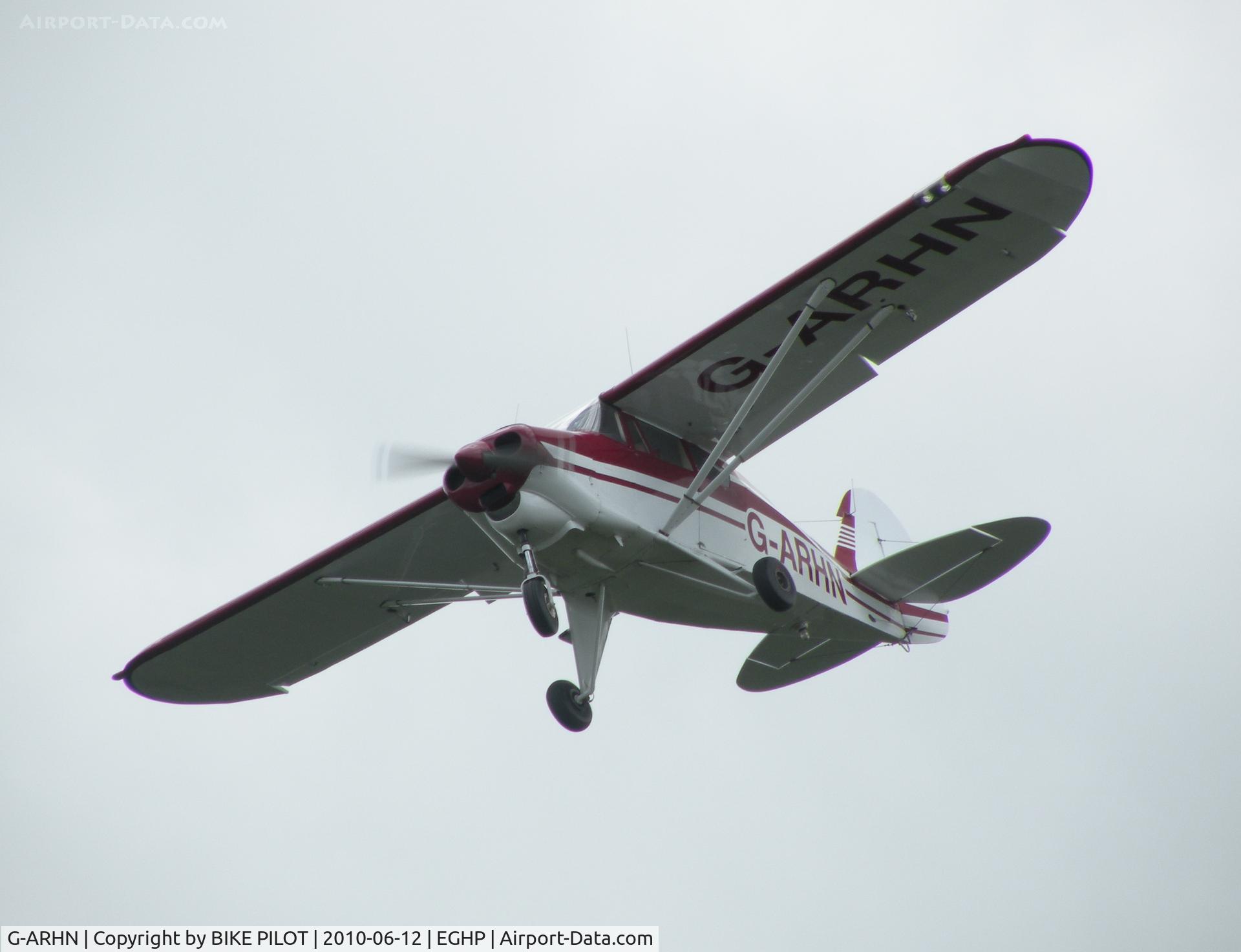 G-ARHN, 1960 Piper PA-22-150 Caribbean C/N 22-7514, FINALS FOR RWY 03