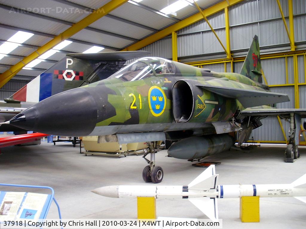 37918, Saab AJSH 37 Viggen C/N 37918, SAAB Viggen AJSH 37 at the Newark Air Museum