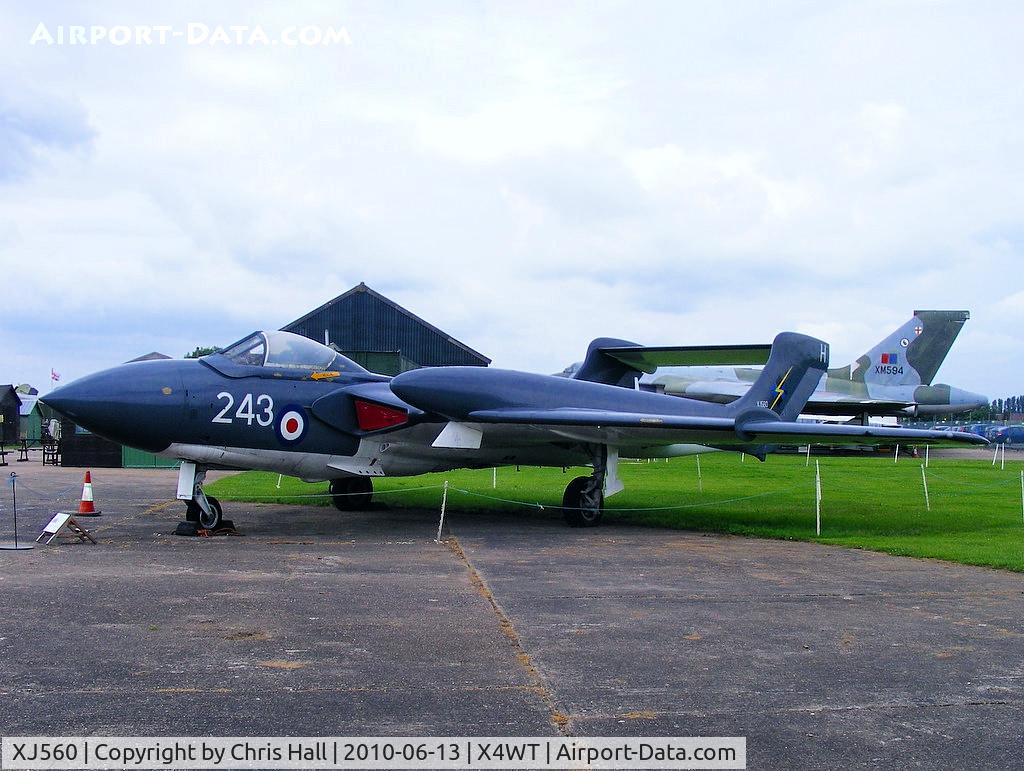XJ560, De Havilland DH-110 Sea Vixen FAW.2 C/N 10042, at the Newark Air Museum