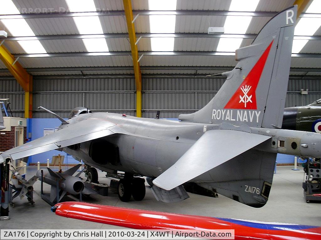 ZA176, 1981 British Aerospace Sea Harrier F/A.2 C/N 41H-912027/P6, at the Newark Air Museum