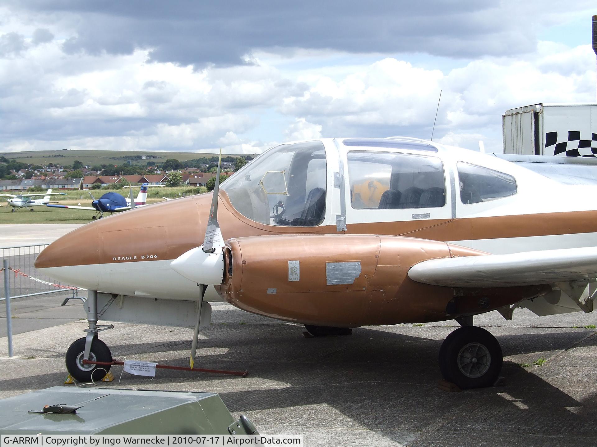 G-ARRM, 1961 Beagle B-206X C/N B001, Beagle B206 of the Shoreham Airport Vistor Centre at Shoreham airport