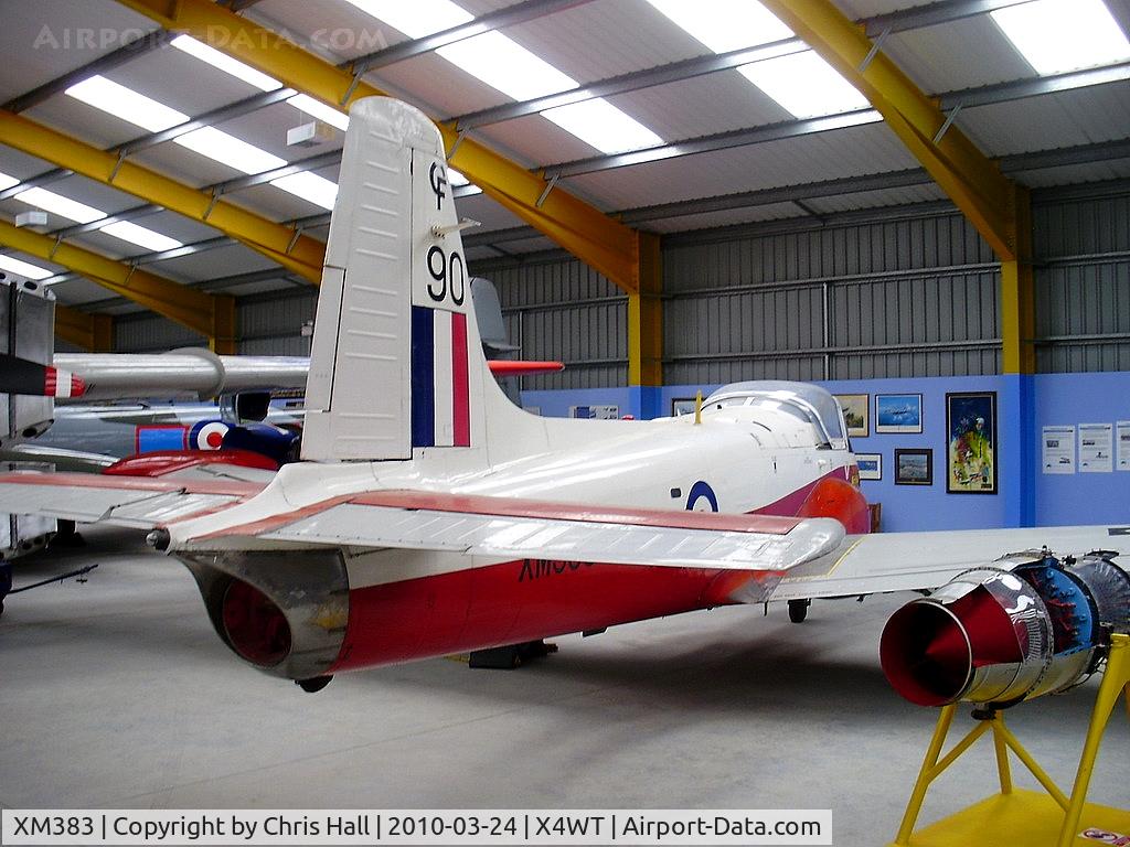XM383, 1959 Hunting P-84 Jet Provost T.3A C/N PAC/W/6610, at the Newark Air Museum