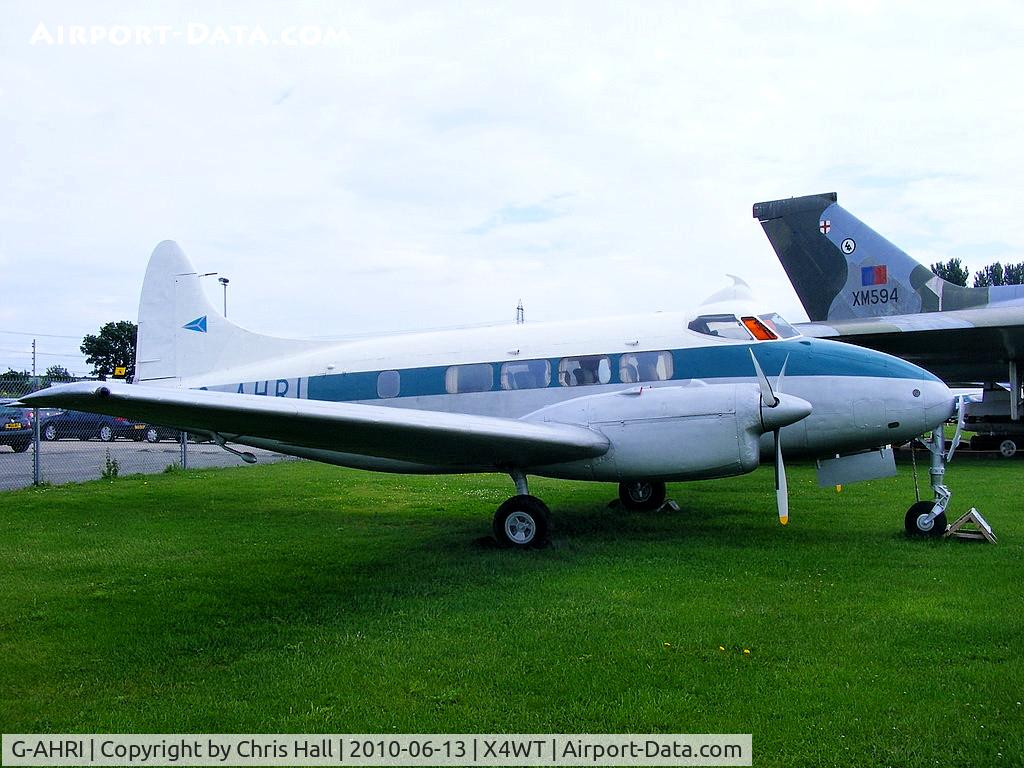 G-AHRI, 1946 De Havilland DH-104 Dove 1B C/N 04008, at the Newark Air Museum