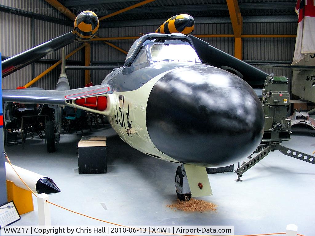 WW217, De Havilland DH-112 Sea Venom FAW.21 C/N 12741, at the Newark Air Museum