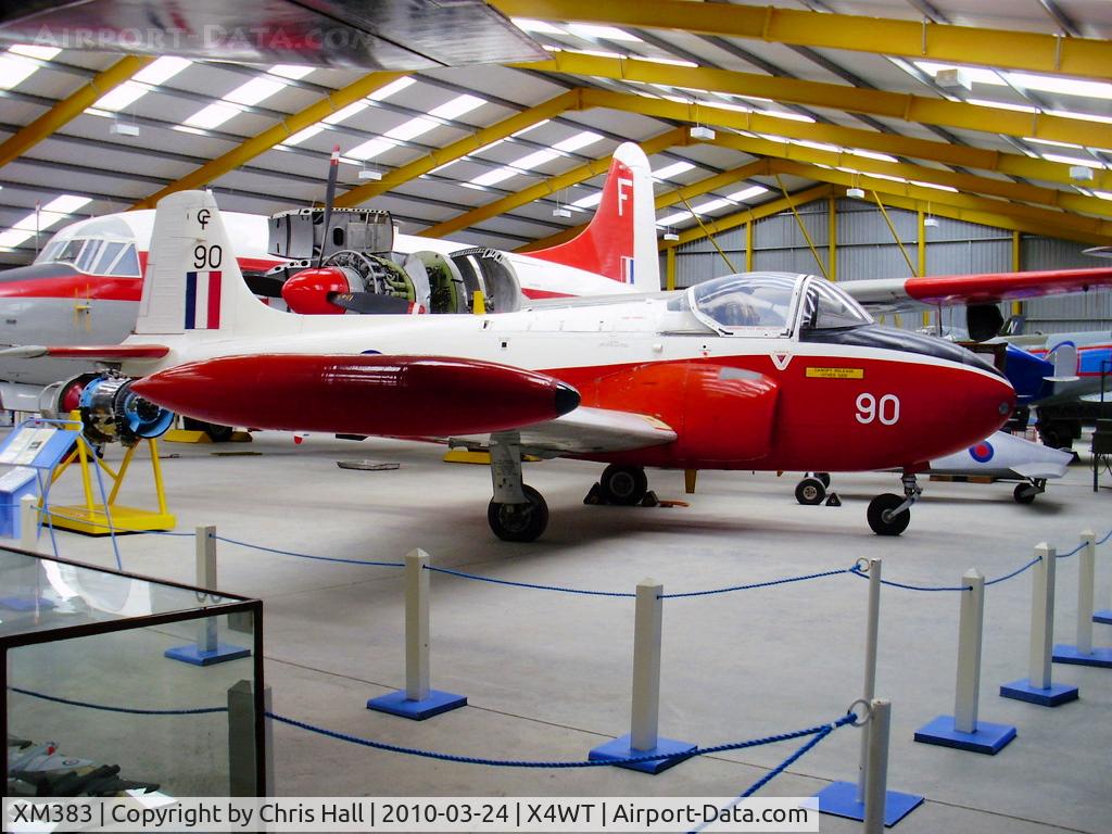 XM383, 1959 Hunting P-84 Jet Provost T.3A C/N PAC/W/6610, at the Newark Air Museum