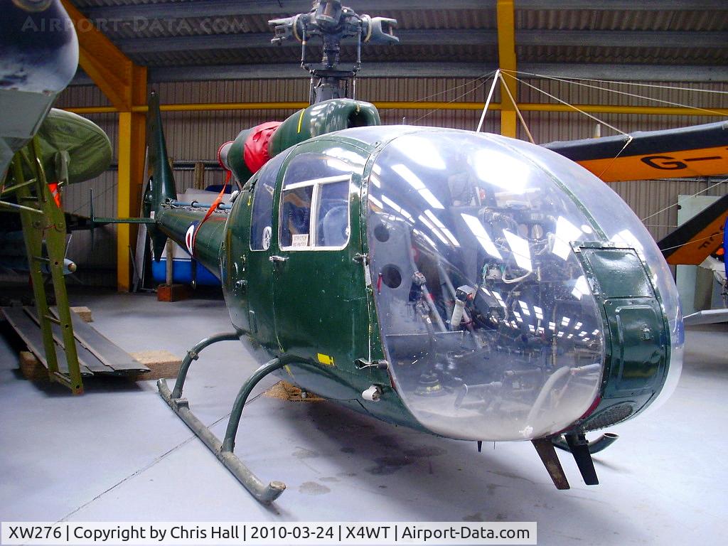 XW276, Sud SA-341 Gazelle C/N 03, at the Newark Air Museum