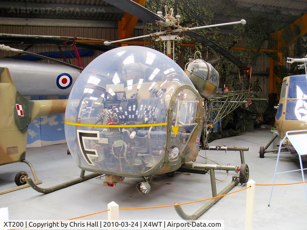 XT200, 1965 Westland Sioux AH.1 C/N WA359, at the Newark Air Museum