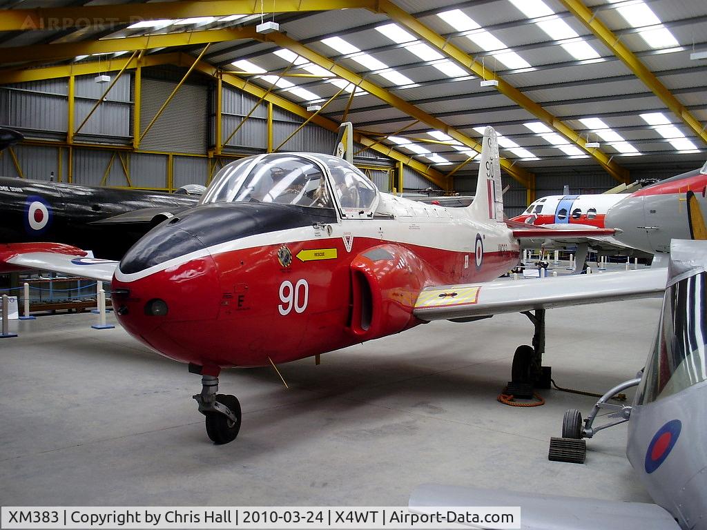 XM383, 1959 Hunting P-84 Jet Provost T.3A C/N PAC/W/6610, at the Newark Air Museum