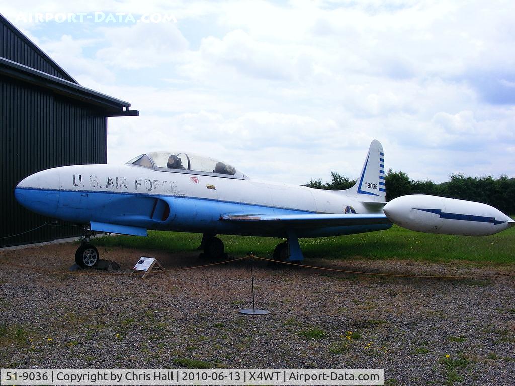 51-9036, 1951 Lockheed T-33A Shooting Star C/N 580-6820, at the Newark Air Museum