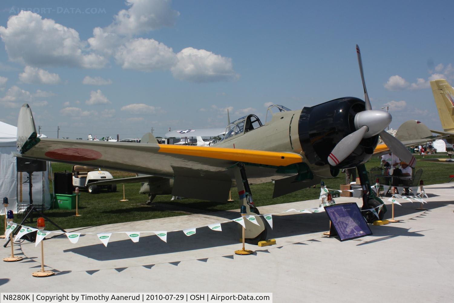 N8280K, 1941 Nakajima A6M2 Model 21 C/N 1498, 1941 Nakajima A6M2 MODEL 21, c/n: 1498