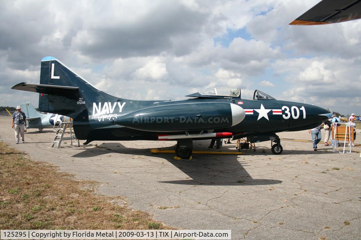 125295, Grumman F9F-5 Panther C/N Not found 125295, F9F-5 Panther