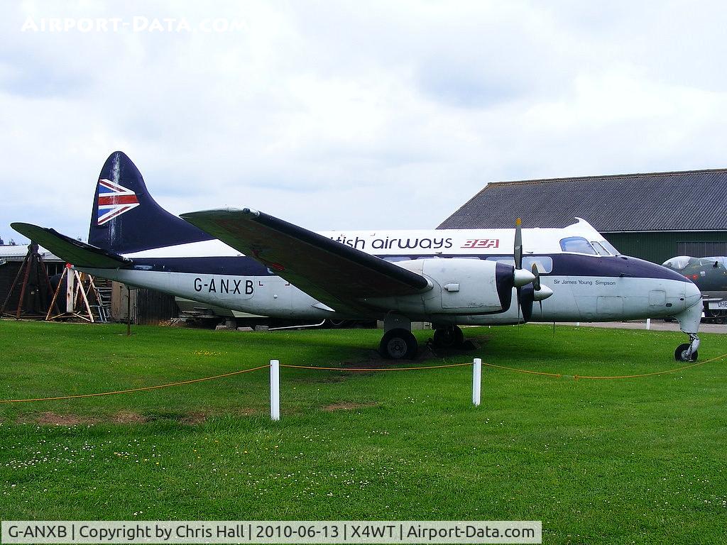 G-ANXB, De Havilland DH-114 Heron1B C/N 14048, at the Newark Air Museum