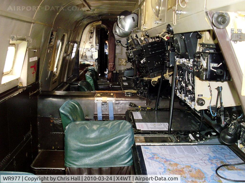 WR977, Avro 716 Shackleton MR.3 C/N Not found WR977, looking aft inside the Avro Shackleton at the Newark Air Museum