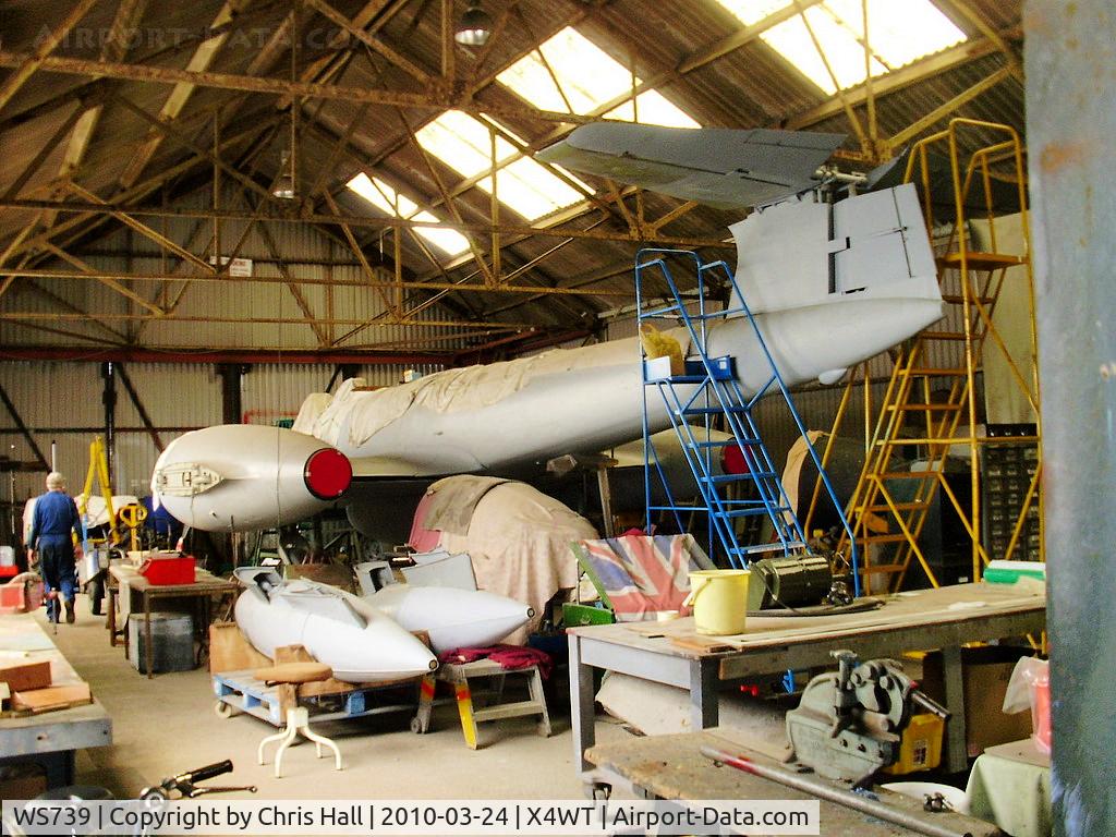 WS739, Gloster Meteor NF(T).14 C/N Not found WS739, at the Newark Air Museum
