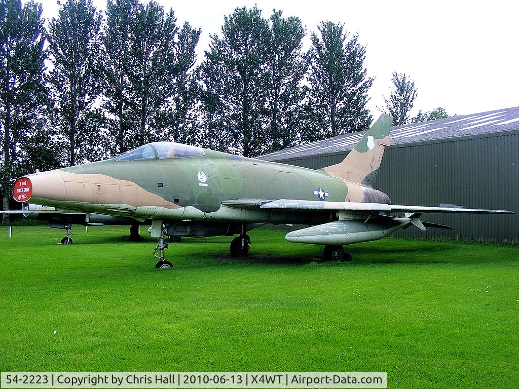 54-2223, North American F-100D Super Sabre C/N 223-103, at the Newark Air Museum