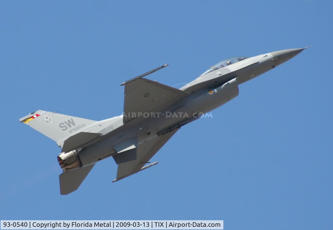 93-0540, 1993 Lockheed F-16C Fighting Falcon C/N CC-175, F-16C