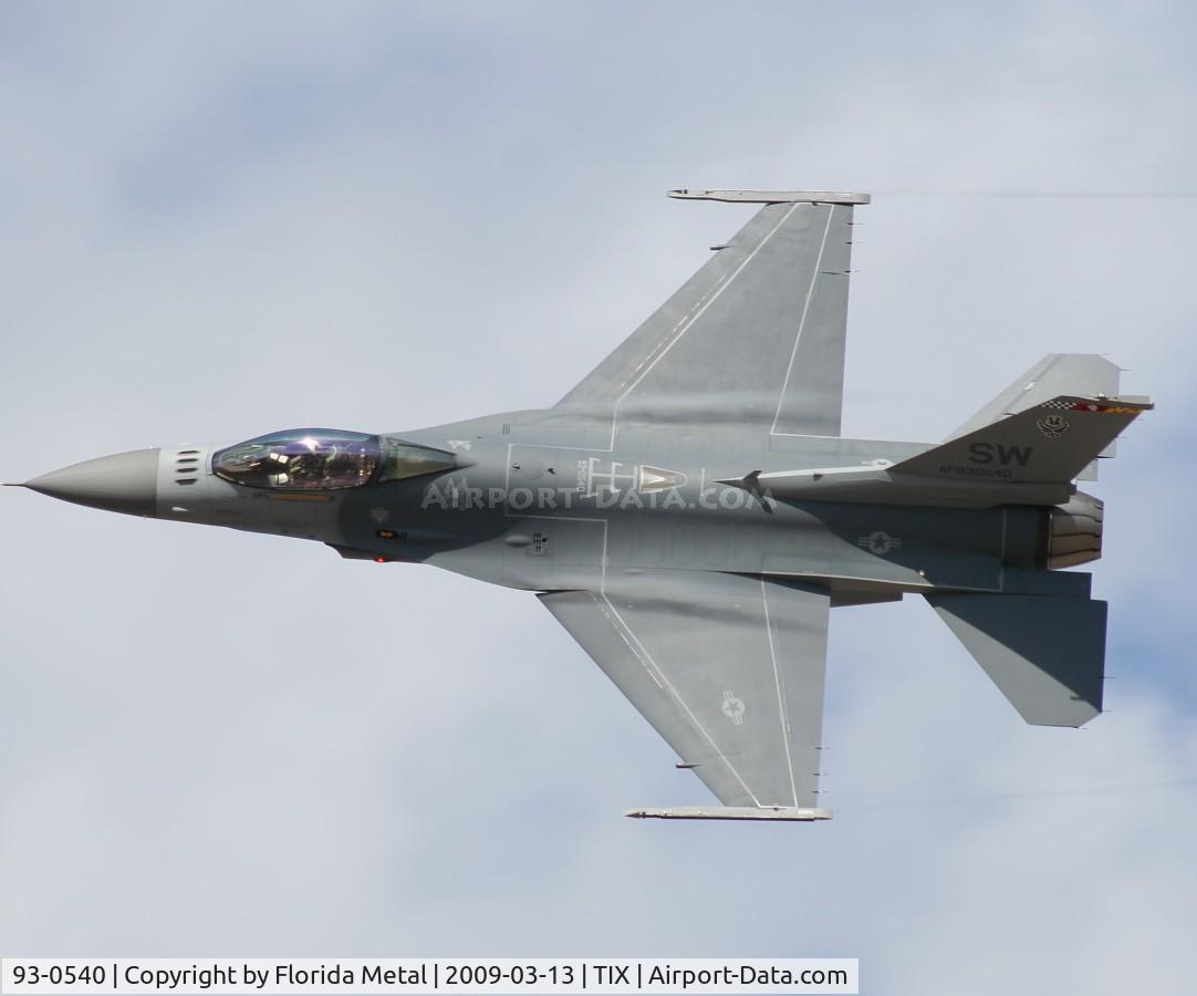 93-0540, 1993 Lockheed F-16C Fighting Falcon C/N CC-175, F-16