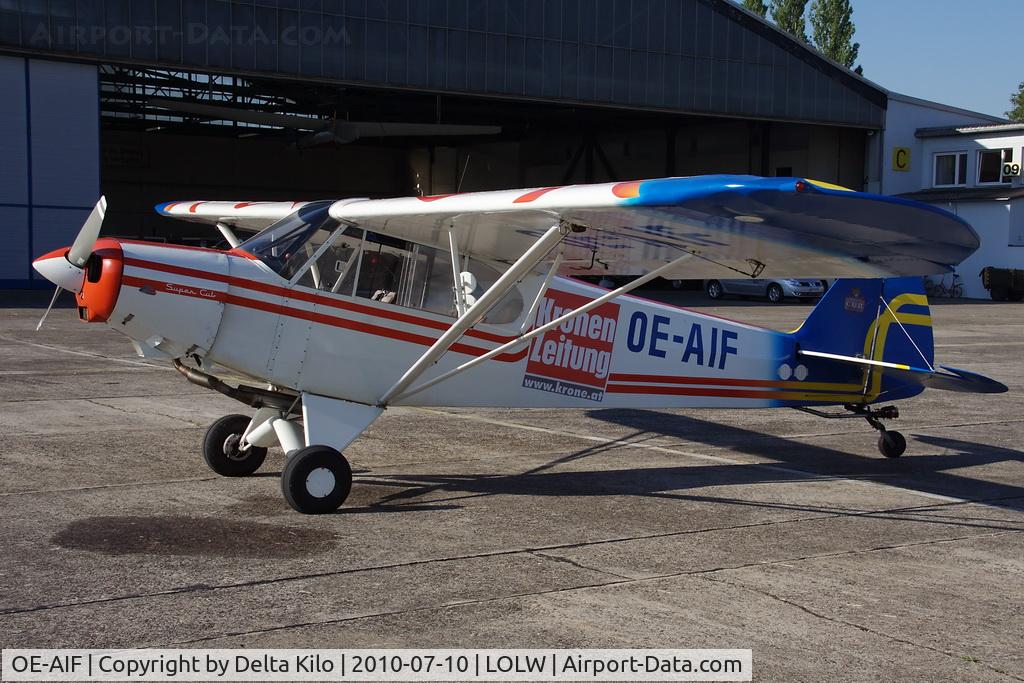 OE-AIF, Piper PA-18-150 Super Cub C/N 18-4401, 100 years Airfield Wels