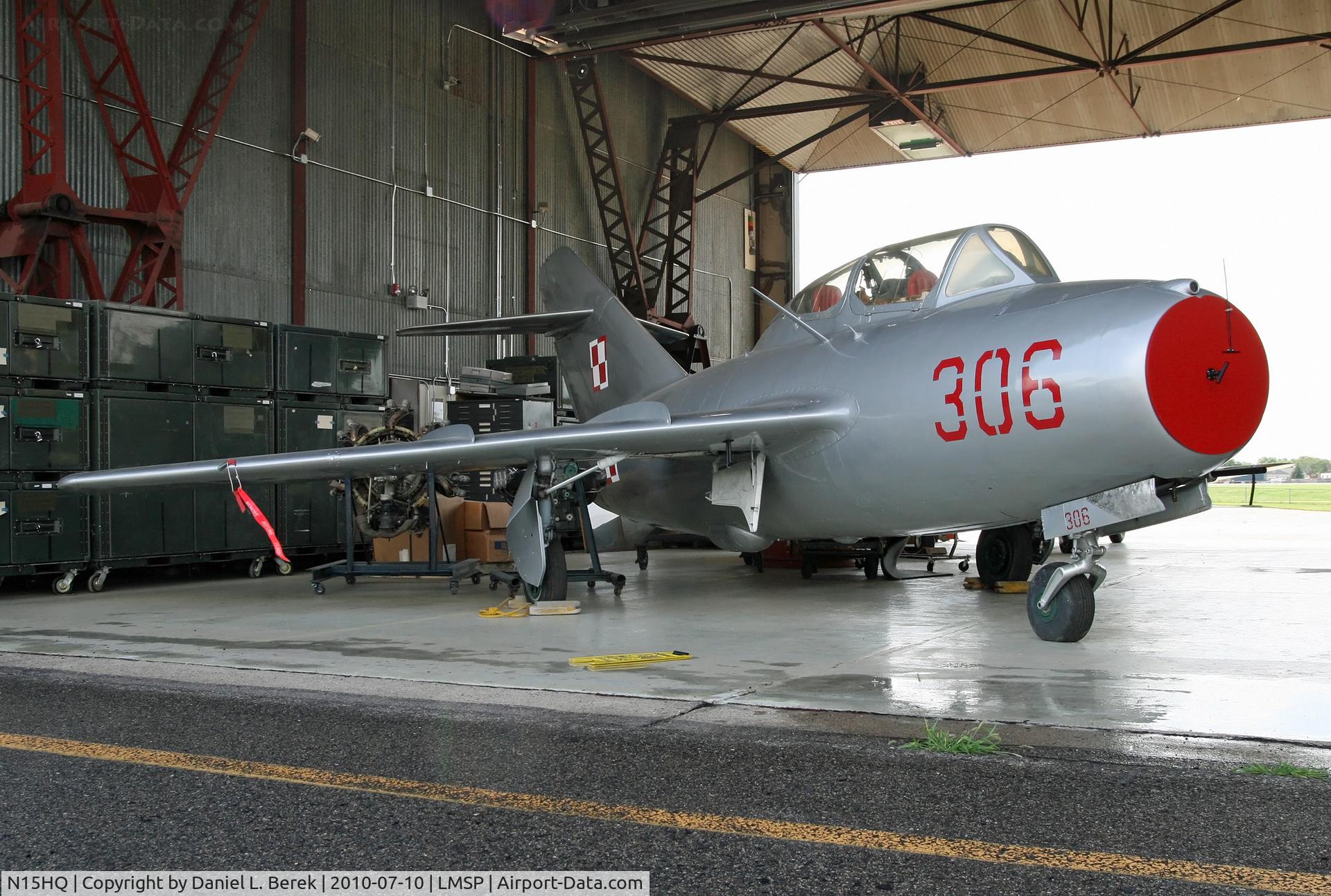 N15HQ, Mikoyan-Gurevich MIG 15UTI C/N 1A03506, While the MiG-15 was produced in huge numbers, this two-seat training version is much less common.