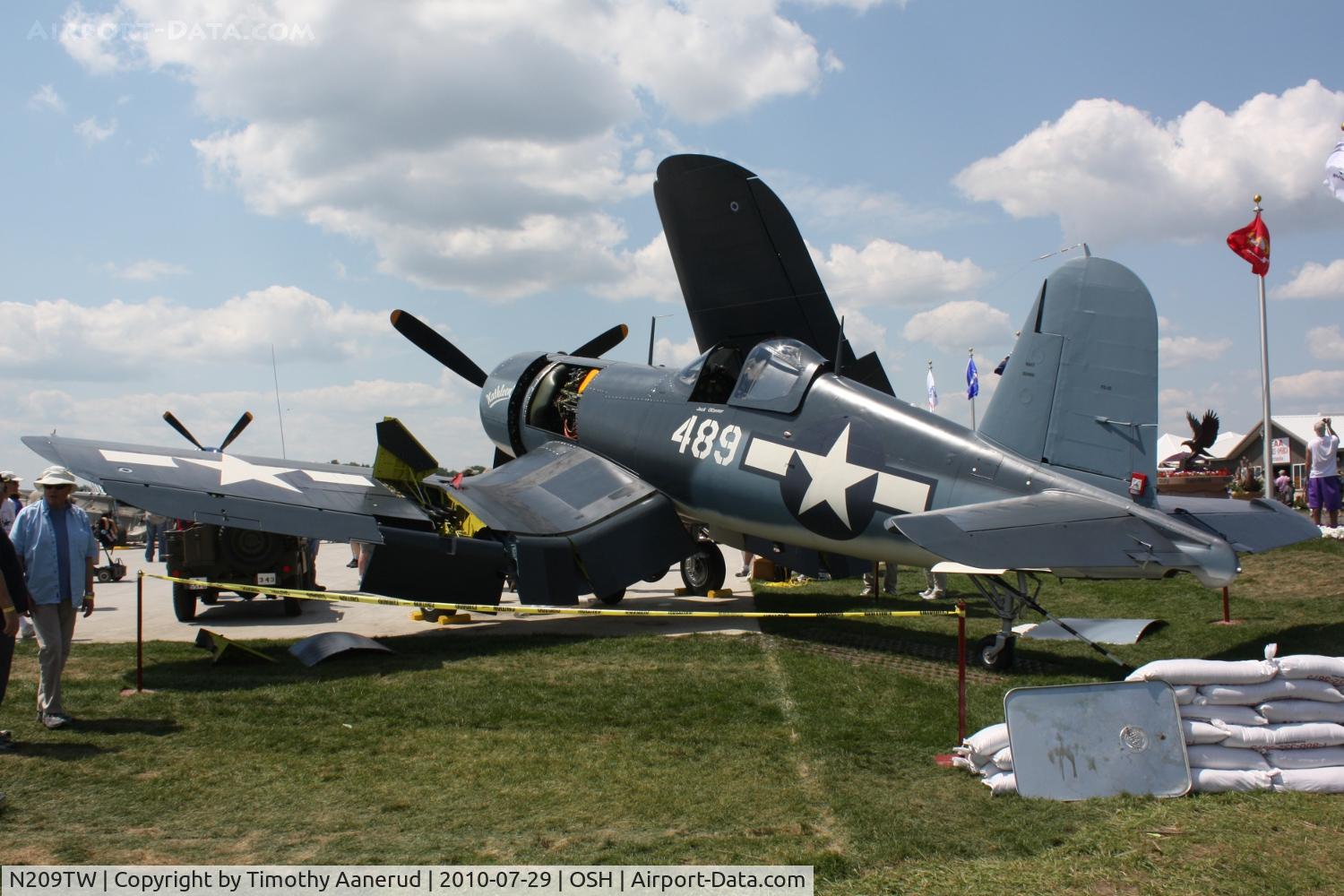 N209TW, Goodyear FG-1D Corsair C/N 3750, Goodyear FG1D, c/n: 92489