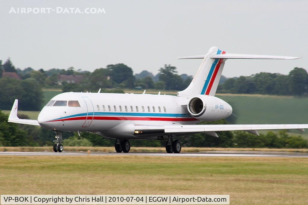 VP-BOK, 2001 Bombardier BD-700-1A10 Global Express C/N 9101, Pegasus Aviation Ltd