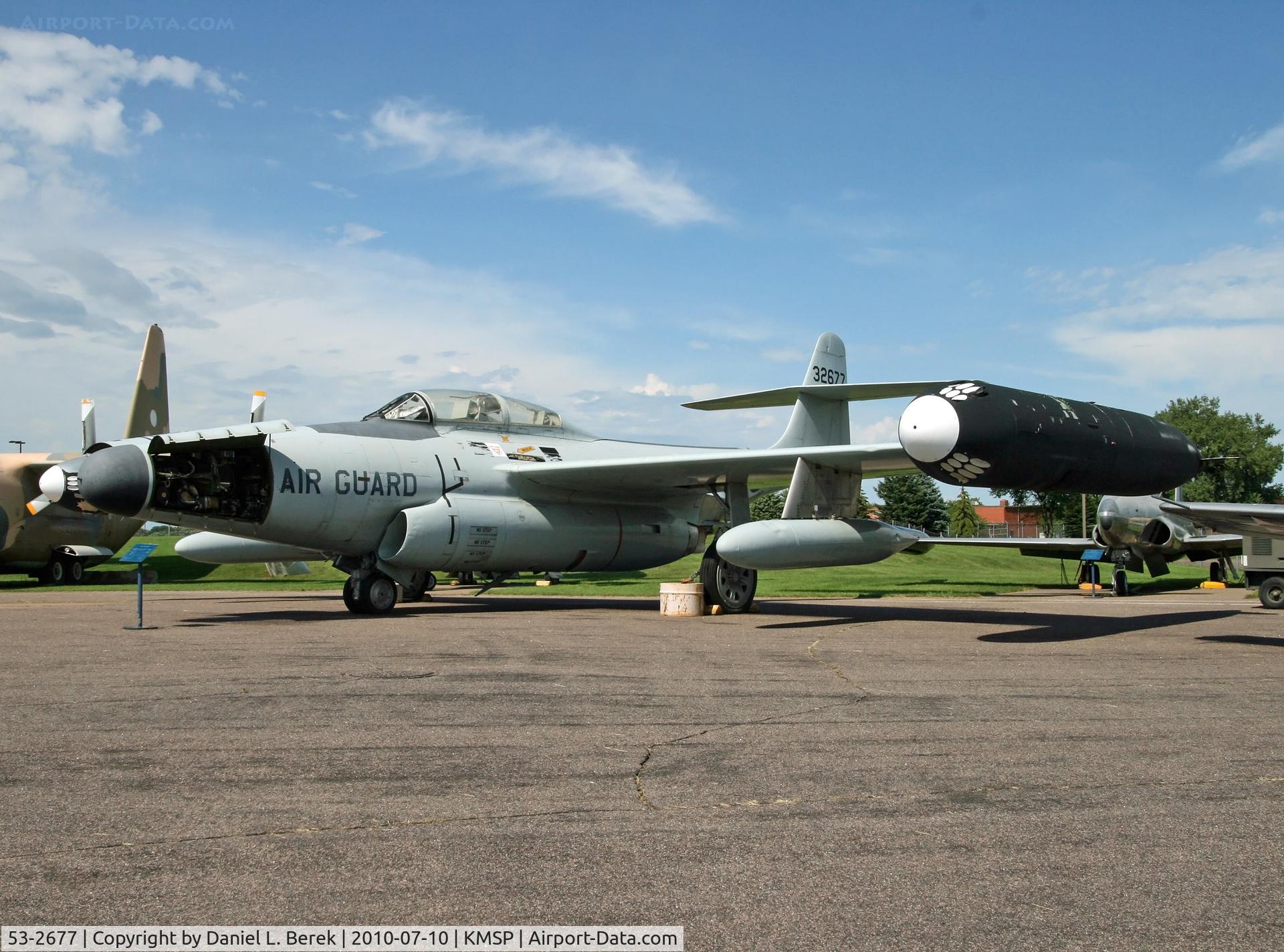 53-2677, 1953 Northrop F-89D Scorpion C/N Not found 53-2677, This fighter-interceptor served during the Korean War and with both Minnesota Air National Guard squadrons.
